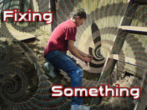 fixing something